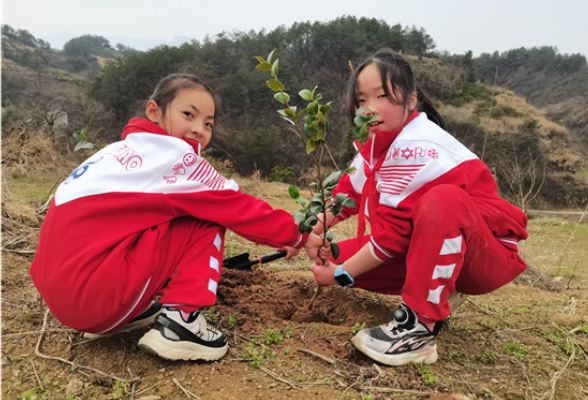 【慈利站】第一完全小学：“追锋少年”植树增绿